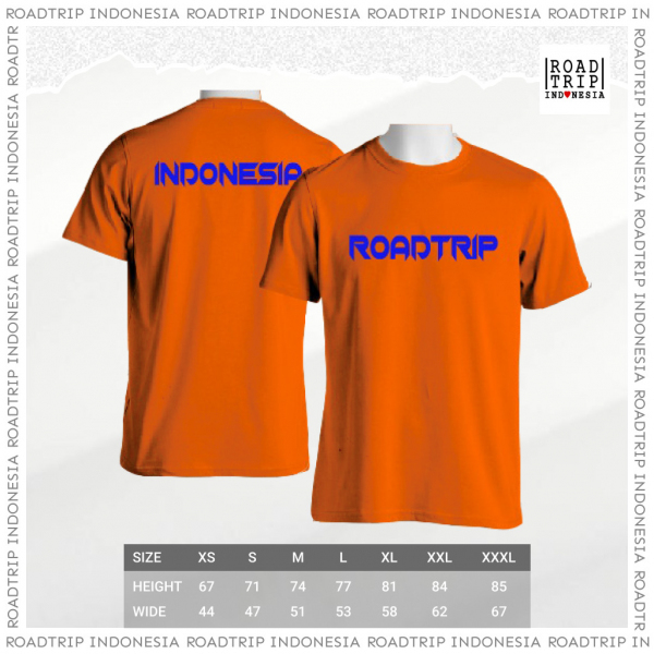 kaos lengan pendek roadtrip indonesia